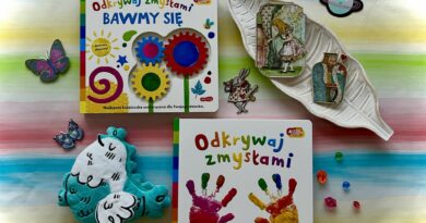 Akademia Mądrego Dziecka – seria Odkrywaj zmysłami – Najlepsze książki sensoryczne dla Twojego dziecka – Wydawnictwo HarperKids